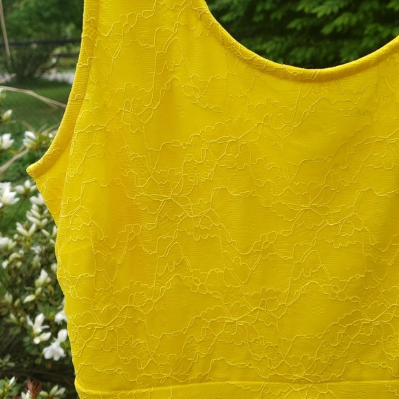 Last Chance - Bundle and Save - Yellow Forever 21 Short Skater Dress - Picture 2 of 8